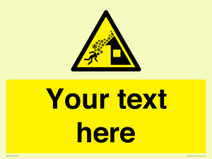 Custom warning roof avalanche